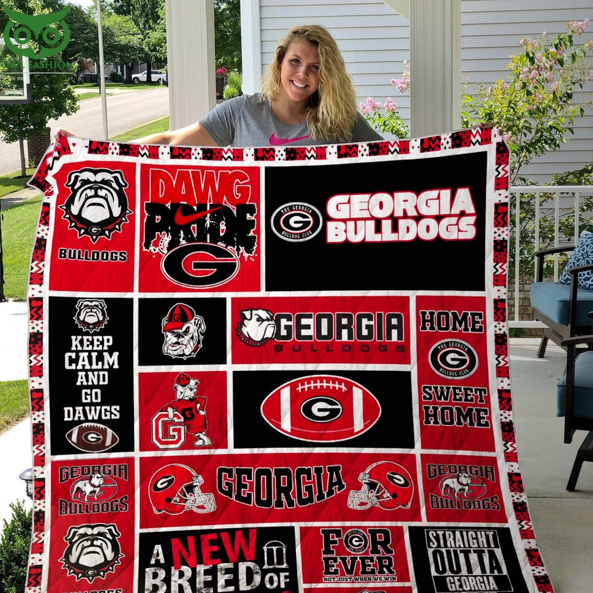 georgia bulldogs ncaa quilt blanket 1 FRmIC