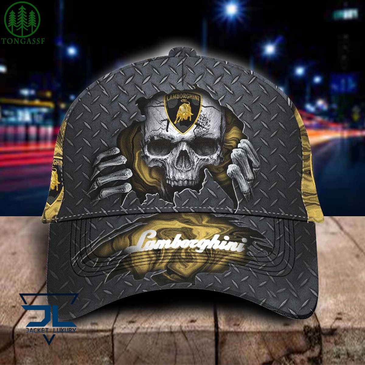 lamborghini car skull metal new classic cap 1 8Ik8P