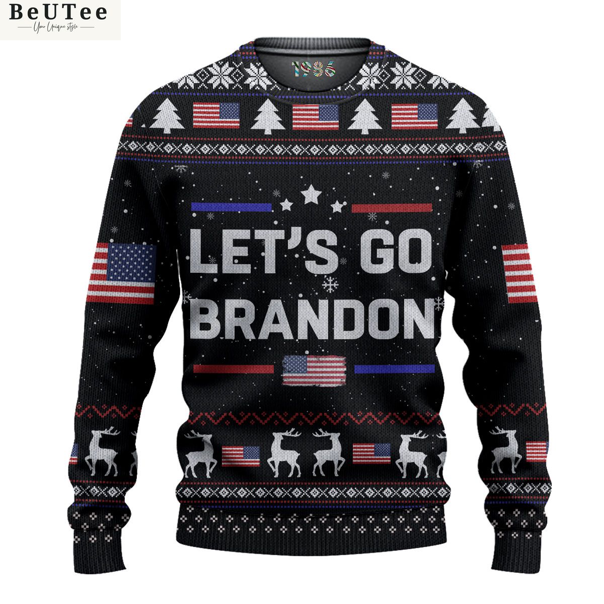 Let's go Brandon Premium Ugly Sweater The visual hierarchy is well executed.