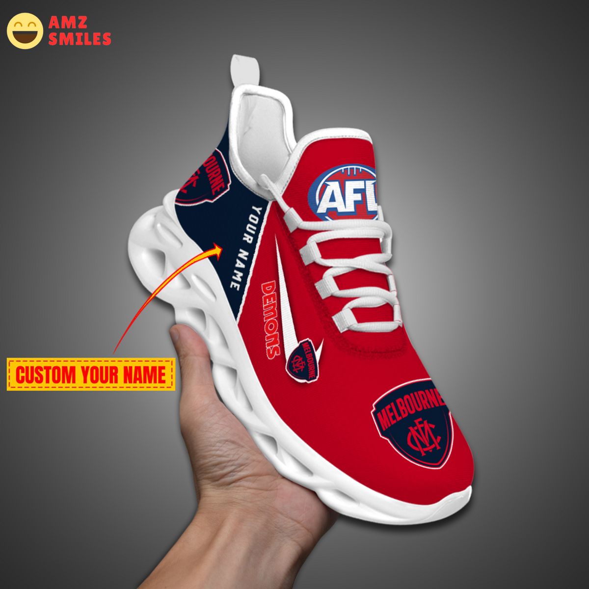 melbourne demons afl personalized max soul shoes 1 iZmcJ