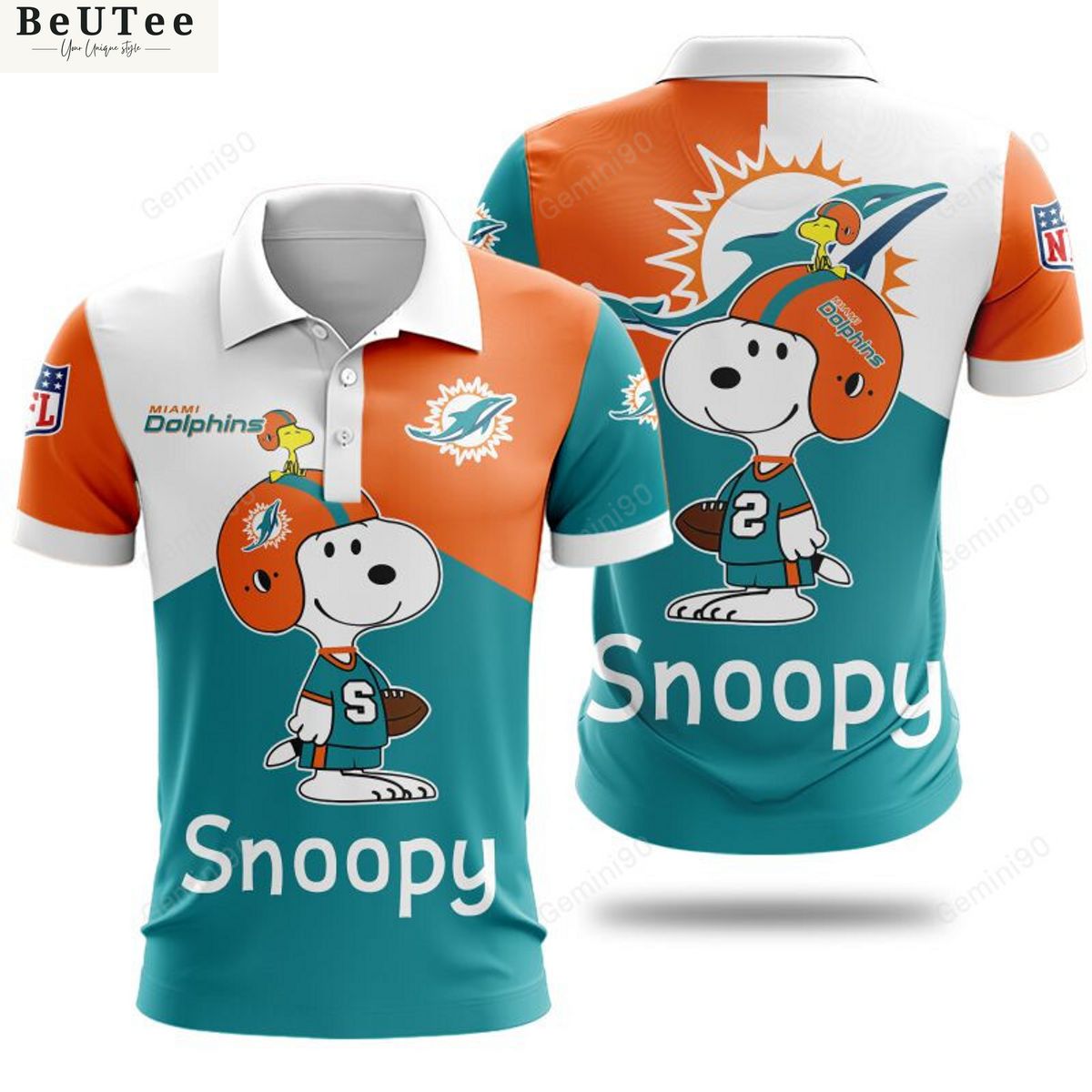 NFL Miami Dolphins Snoopy 3D Hoodie Tshirt Polo Looking so nice