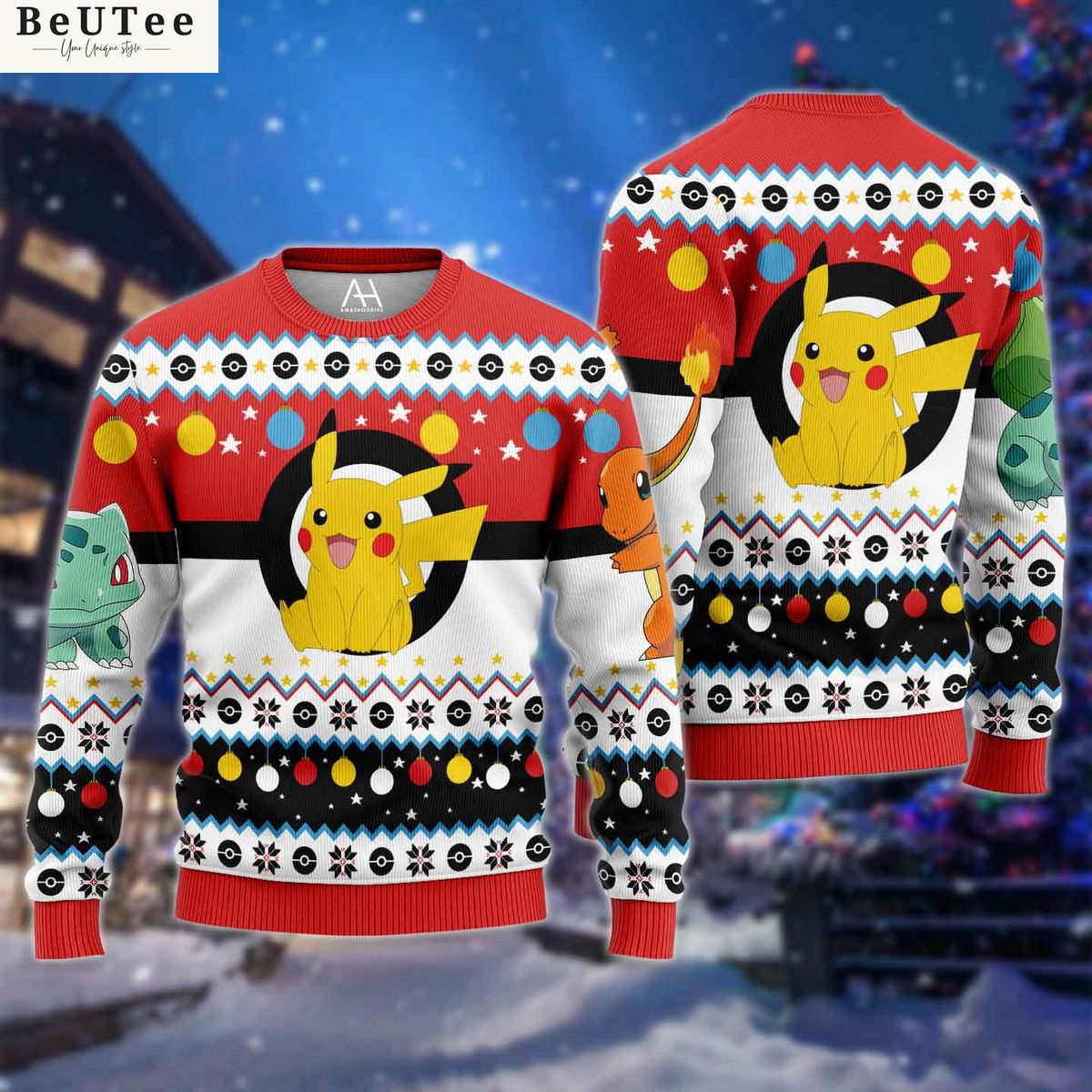 pokemon pikachu ash premium ugly sweater 1 TGtnd.jpg