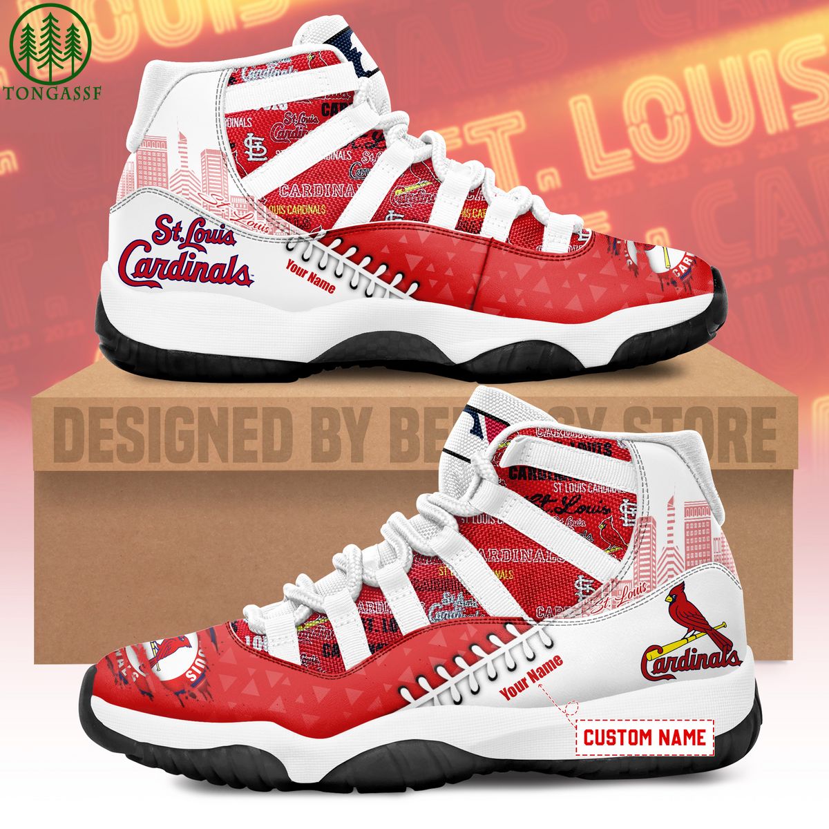 St Louis Cardinals Air Jordan 11 Shoes - LIMITED EDITION