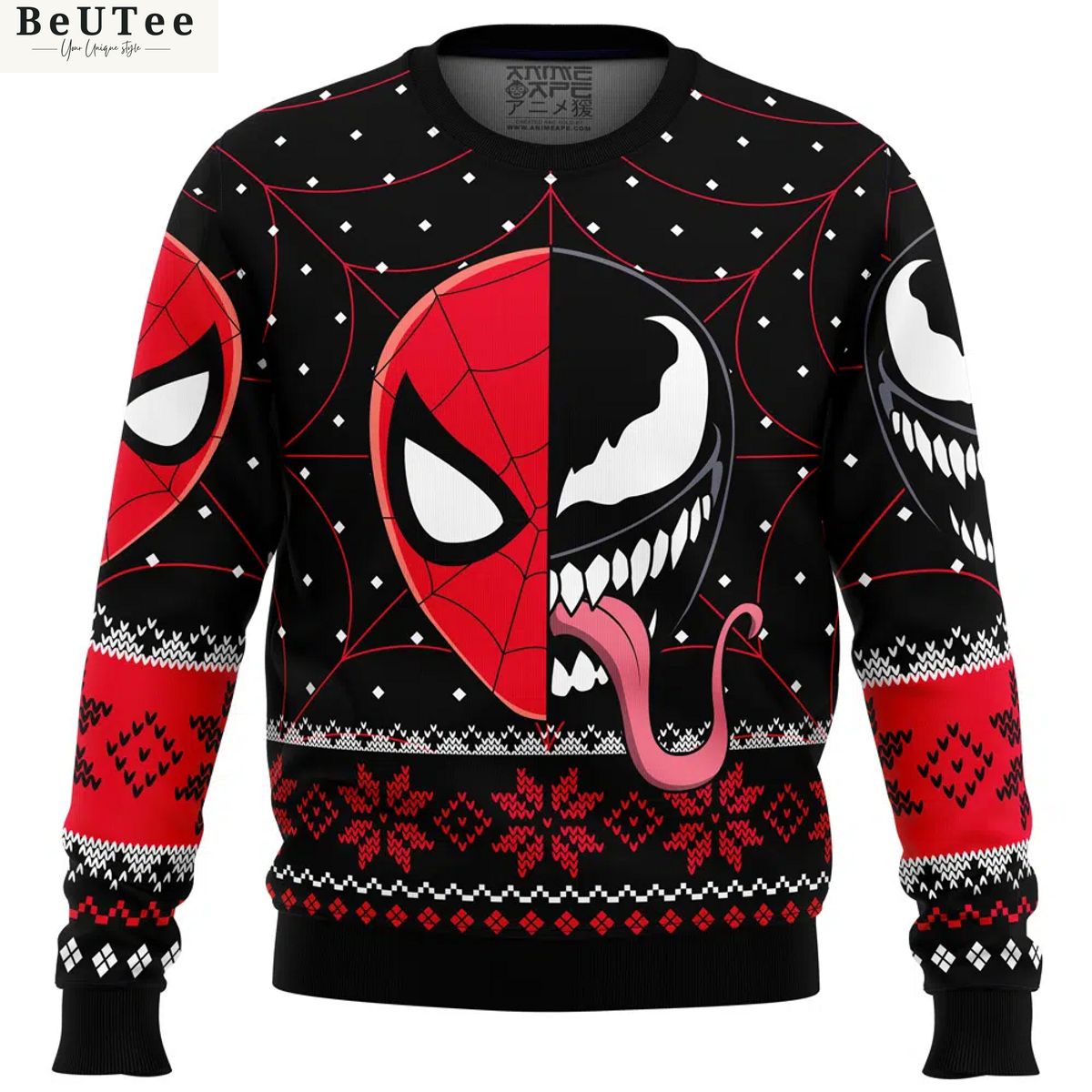 christmas spider man venom marvel comics ugly christmas sweater jumper 1 O8EsQ.jpg