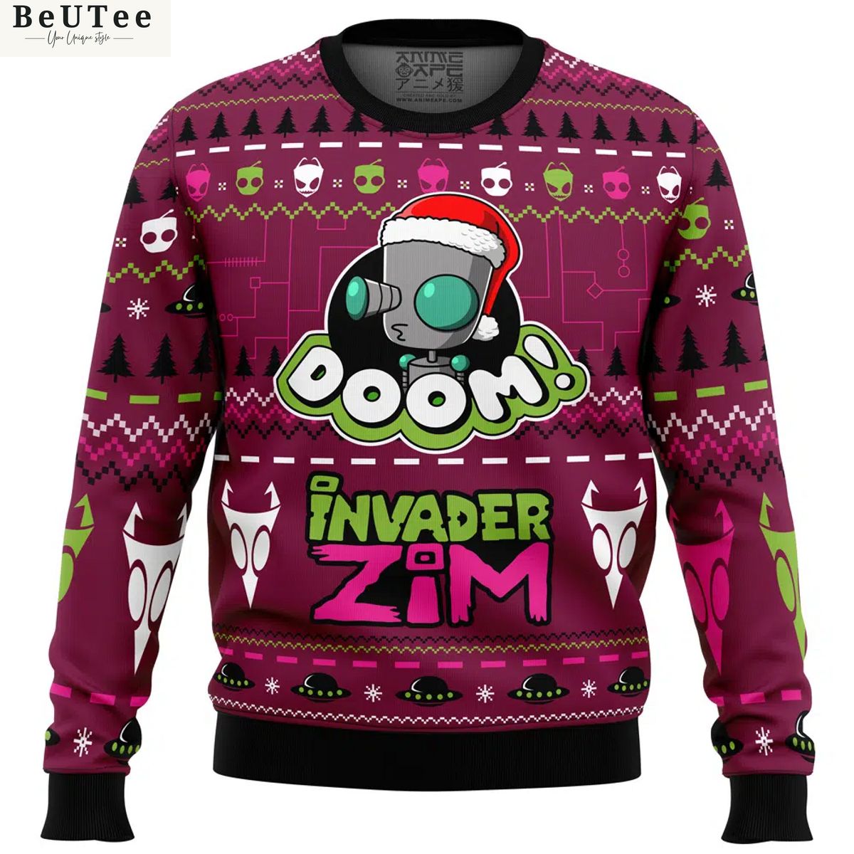 doom invader zim ugly christmas sweater jumper 1 UXP8G.jpg