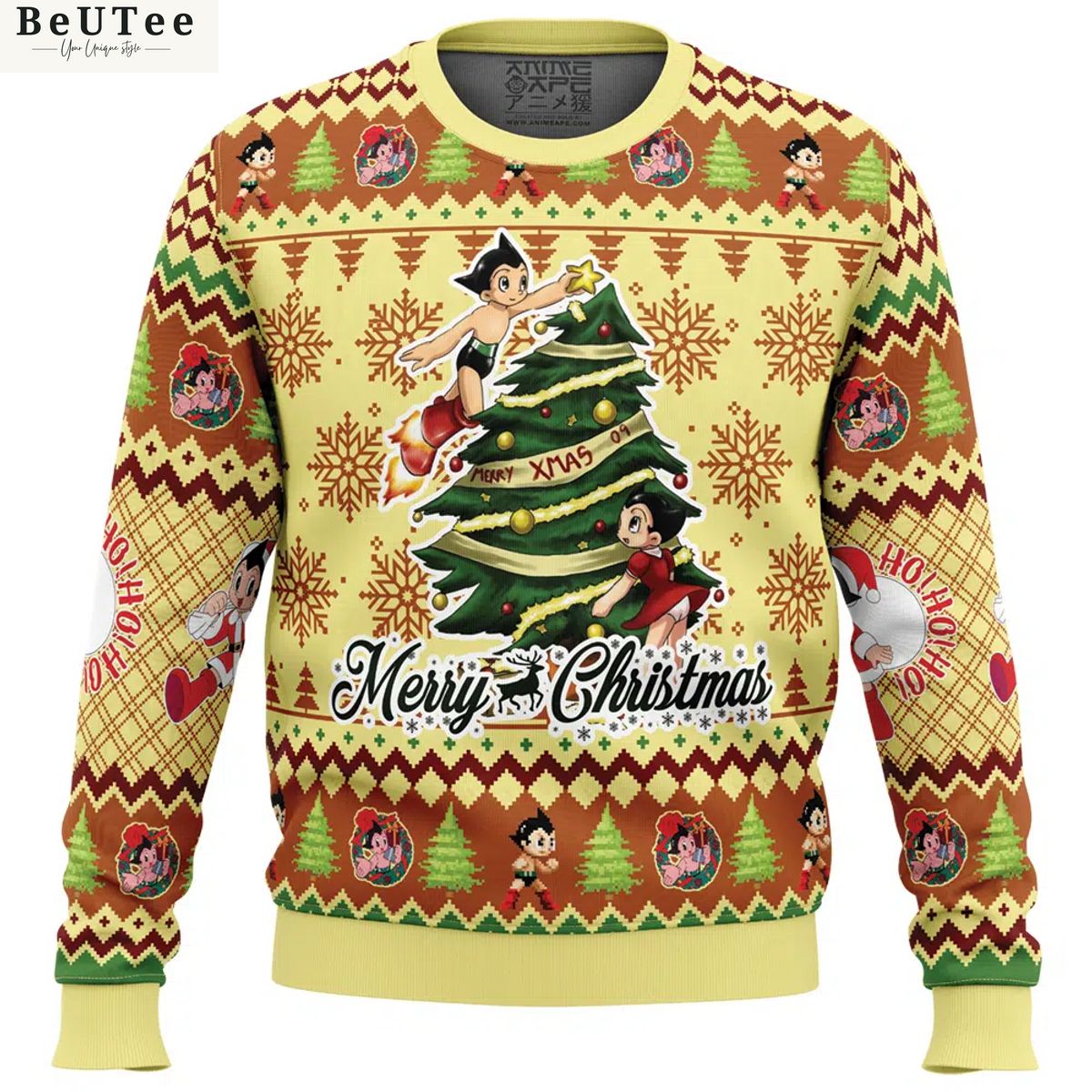 Merry Christmas Astroboy Ugly Christmas Sweater Jumper Great, I liked it