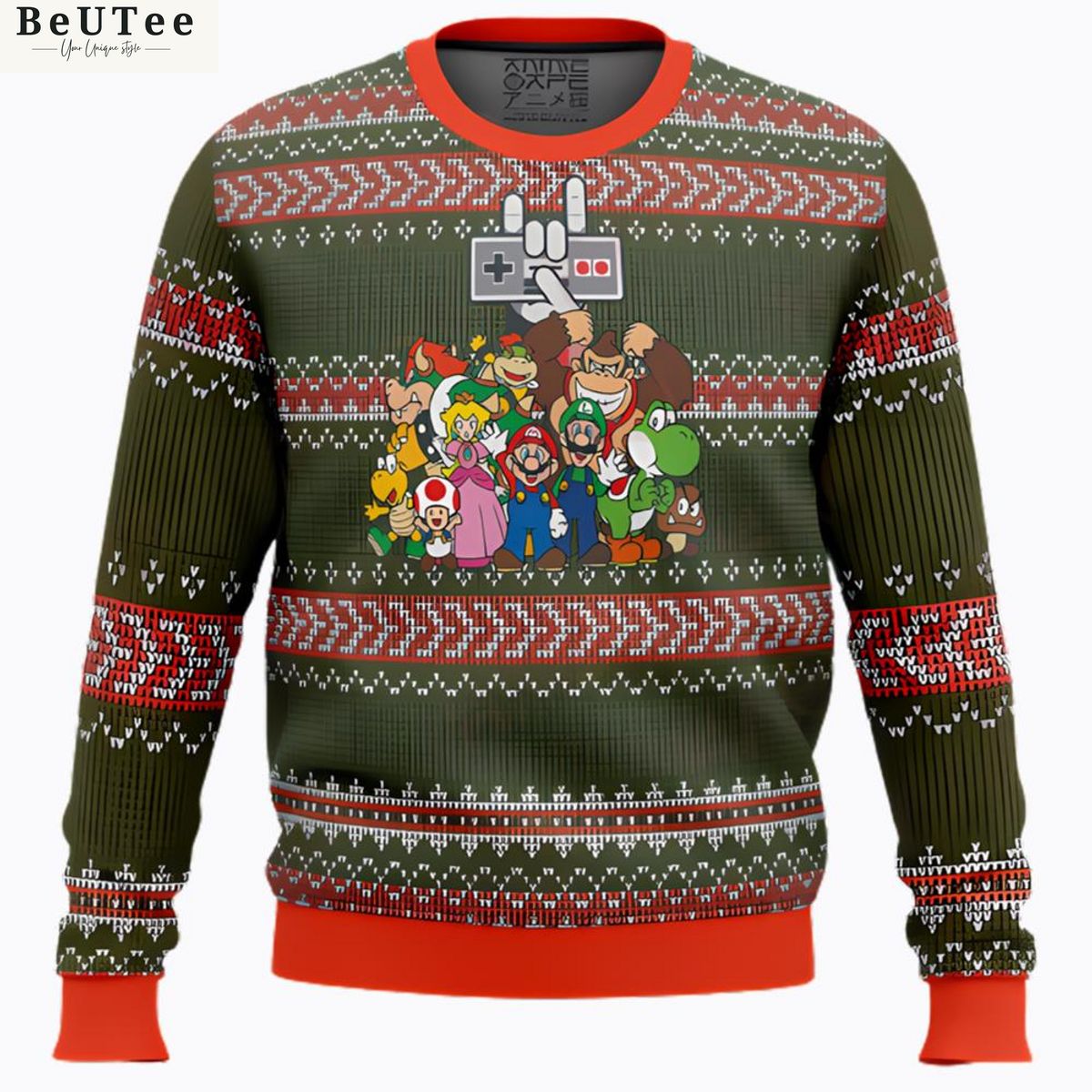 Nintendo Super Mario Ugly Christmas 2023 Sweater Jumper Best couple on earth