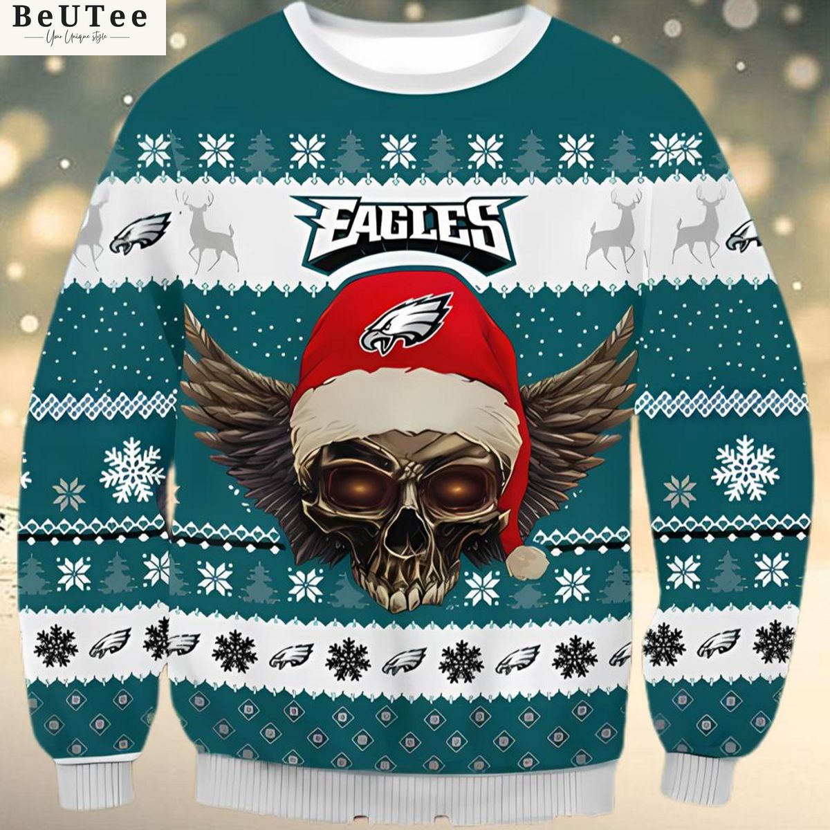 philadelphia eagles nfl skull santa hat ugly christmas sweater jumper 1 fWS1m.jpg