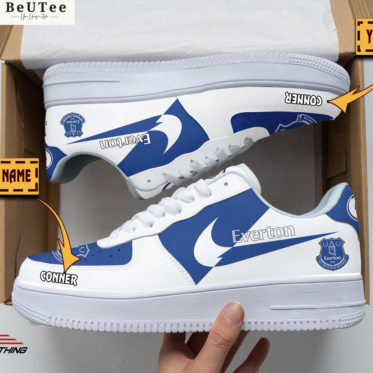 Premier League Everton F.C Personalized Air Force 1 Shoes Cuteness overloaded