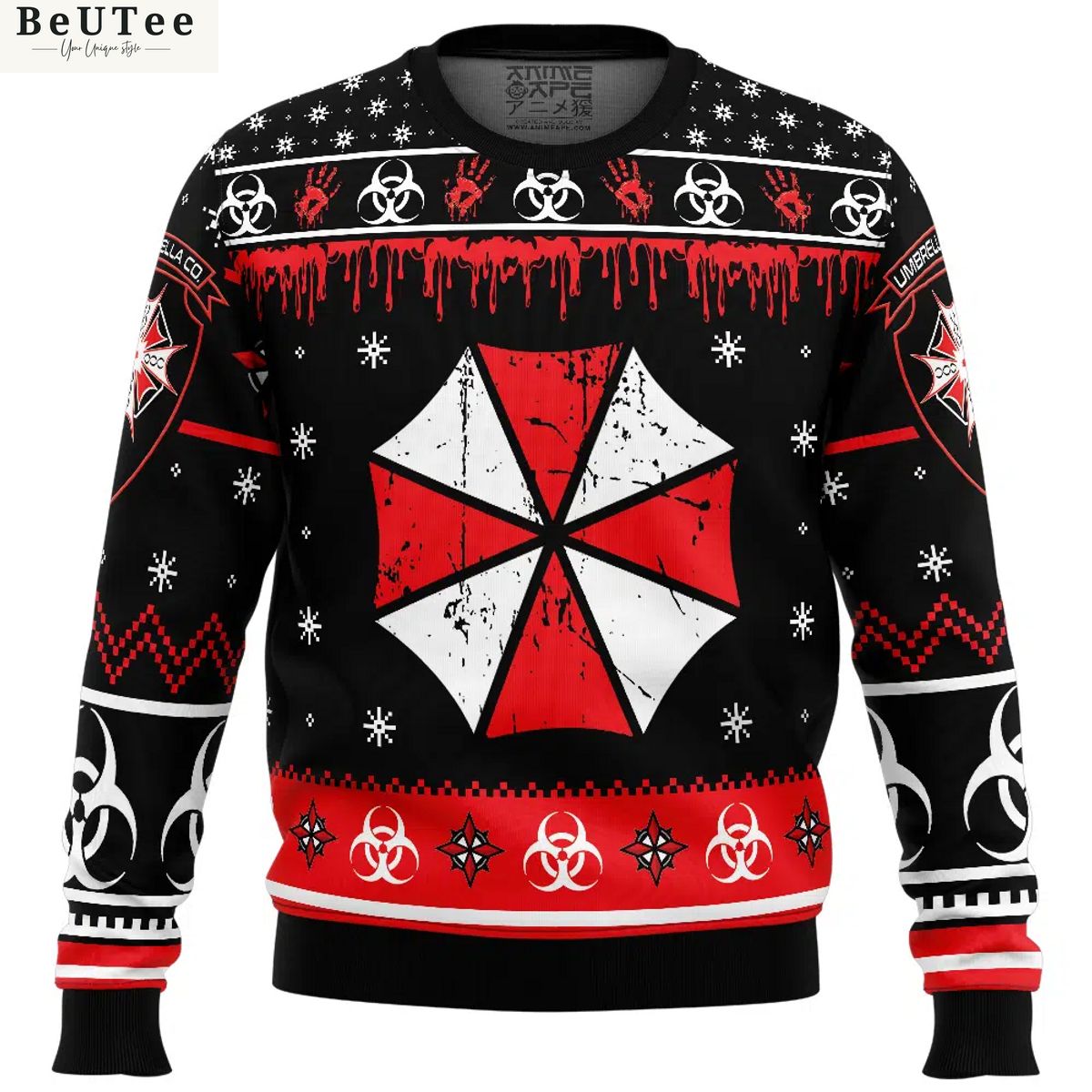 Umbrella Co. Resident Evil Ugly Christmas Sweater Jumper Loving, dare I say?