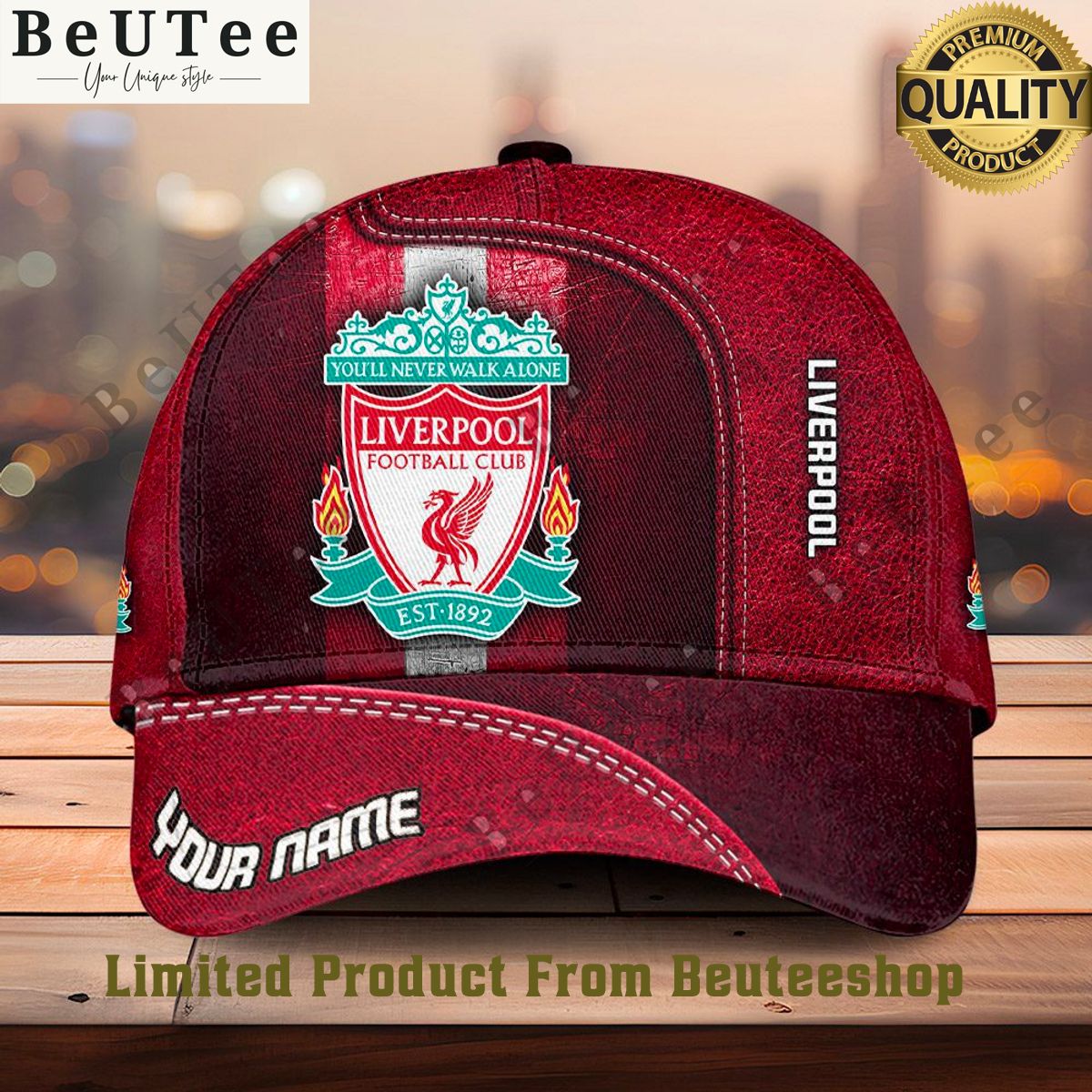 Personalized Liverpool EPL Red Classic Cap Stand easy bro