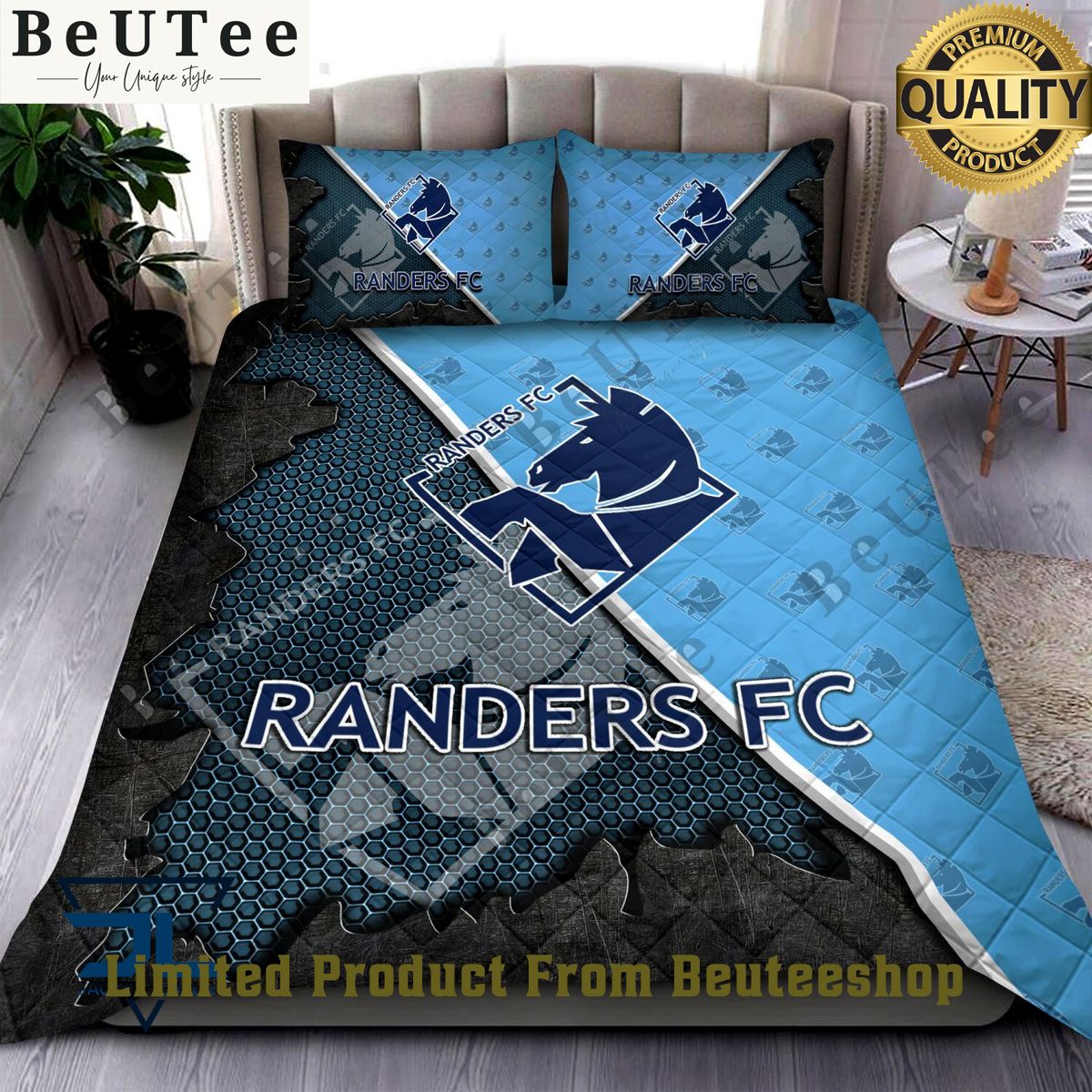 Randers FC Superliga Quilt Broken Bedding Set This is awesome and unique