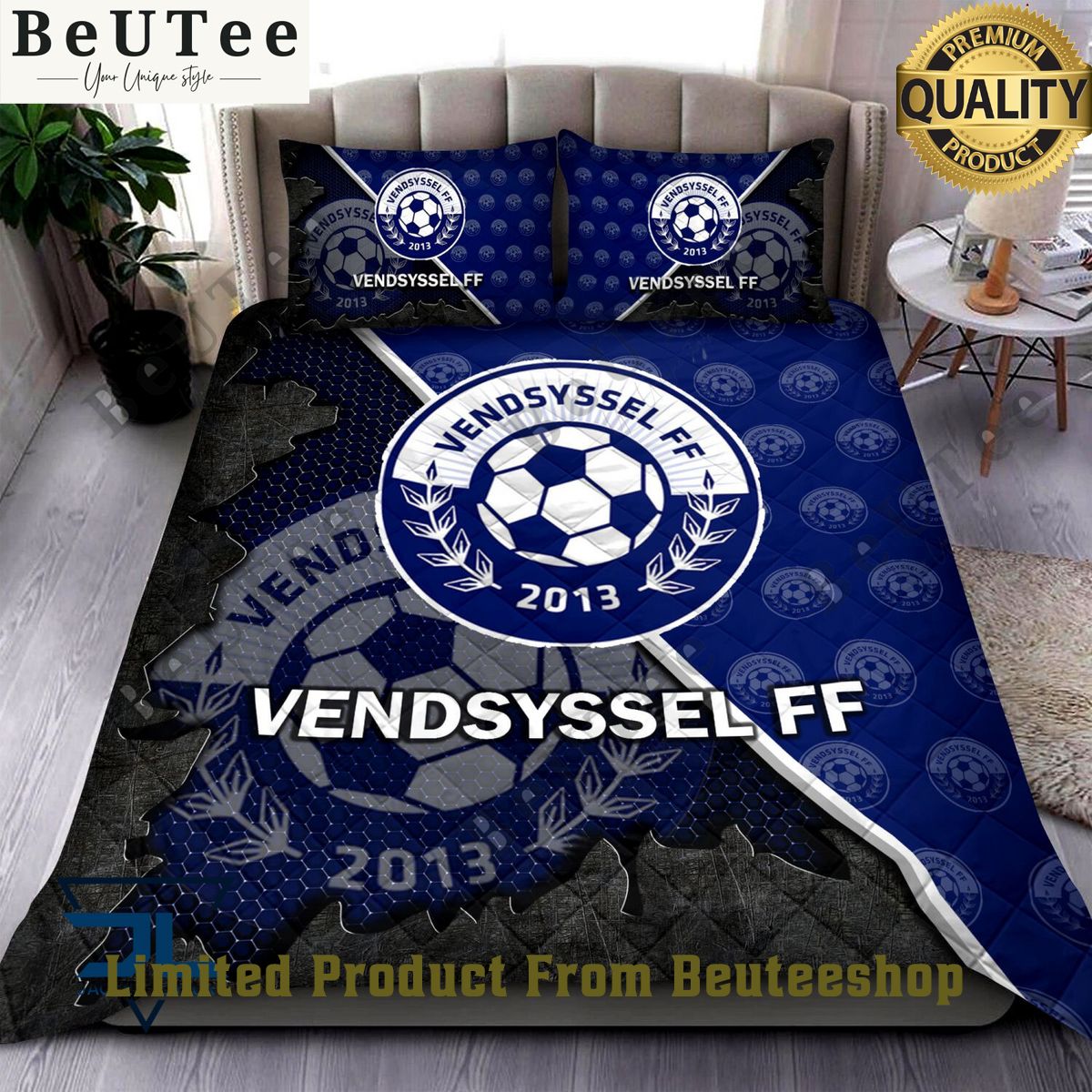 Vendsyssel FF Superliga Quilt Broken Bedding Set Cool look bro