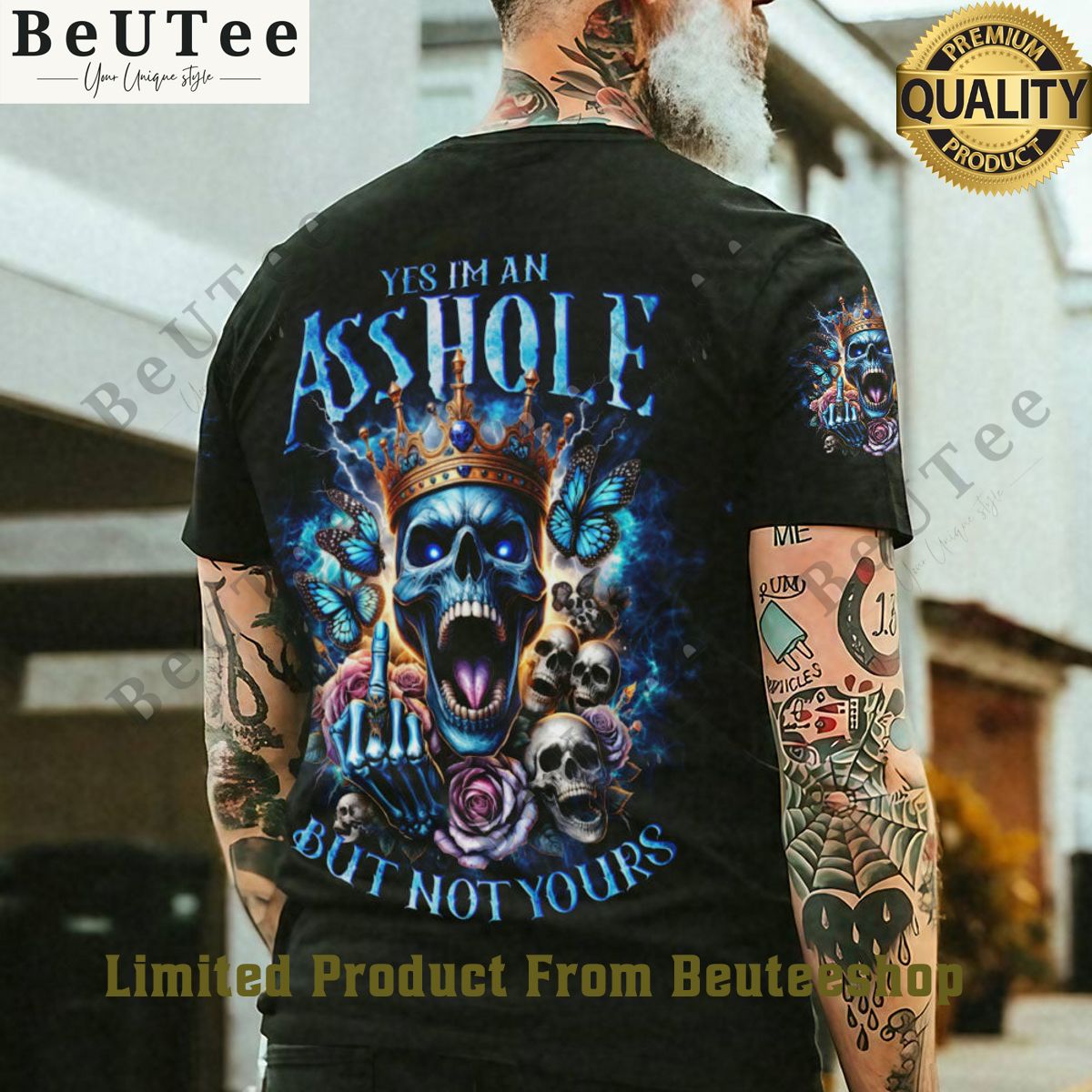 but not yours skull king queen couple asshole but not yours t shirt 1 IBxYw.jpg