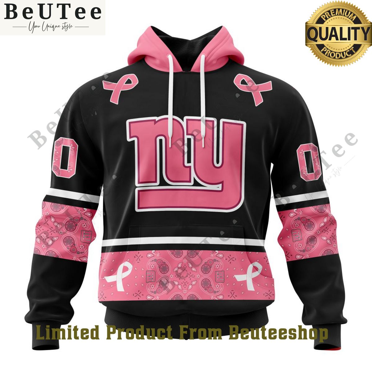 custom name number nfl new york giants pink breast cancer paisley pattern aop hoodie 1 NnbZ2.jpg
