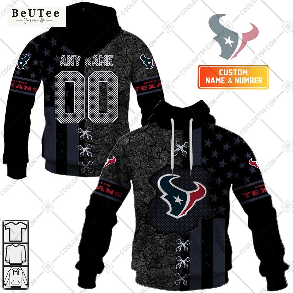 Customized Houston Texans NFL printed hoodie shirt I like your hairstyle