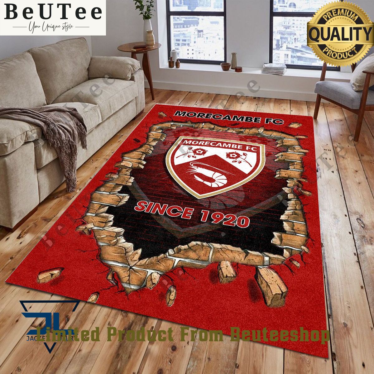 Morecambe F.C 1856 League Two Limited Carpet Living Room Best couple on earth