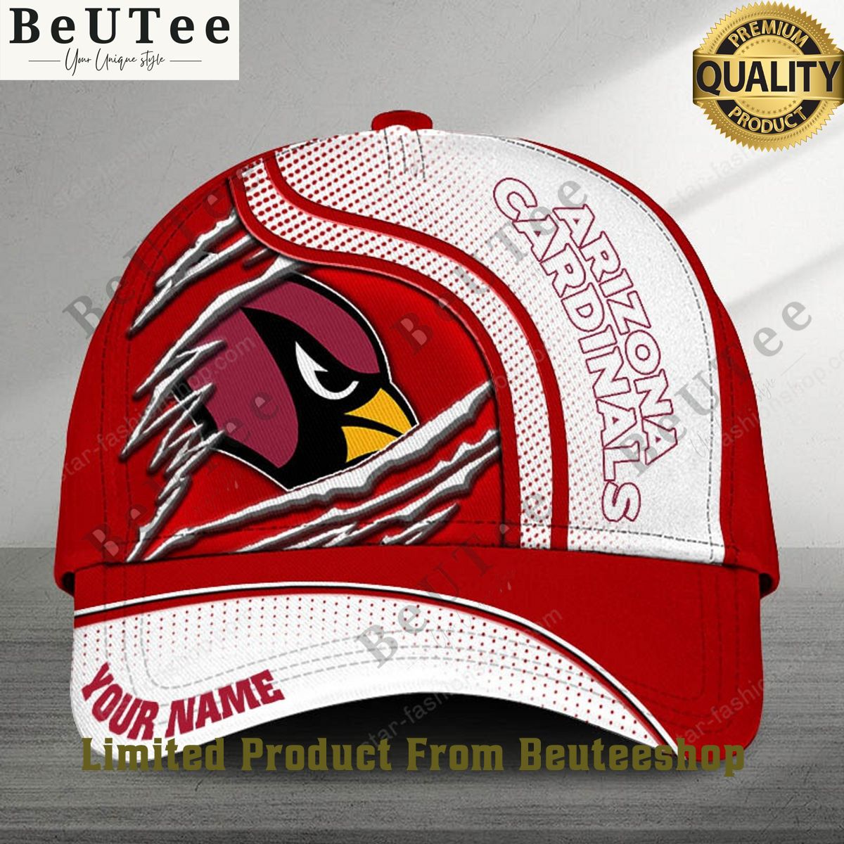 NFL Arizona Cardinals Personalized Printed Cap Natural and awesome
