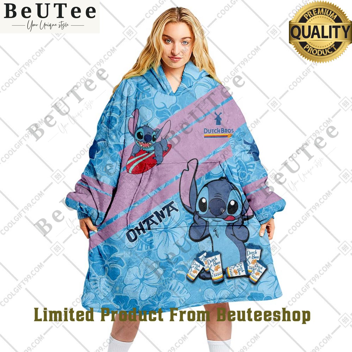 personalized dutch bros stitch design fleece blanket hoodie 1 iQG4d.jpg