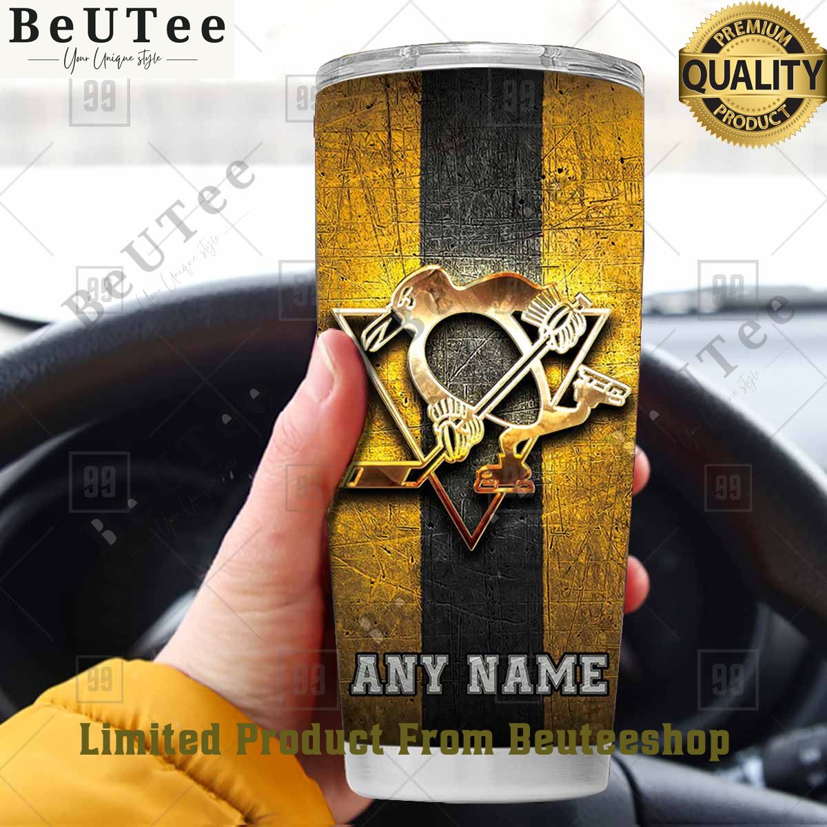 Personalized NHL Pittsburgh Penguins Old Metal Tumbler Our hard working soul