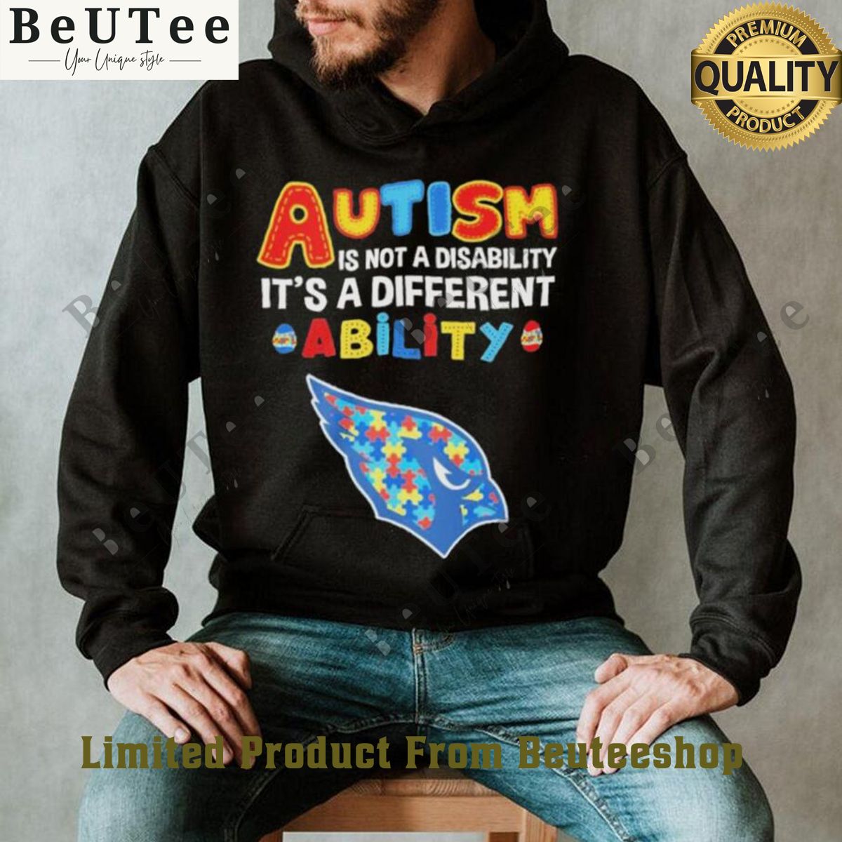 arizona cardinals autism is not a disability 2024 shirt 1