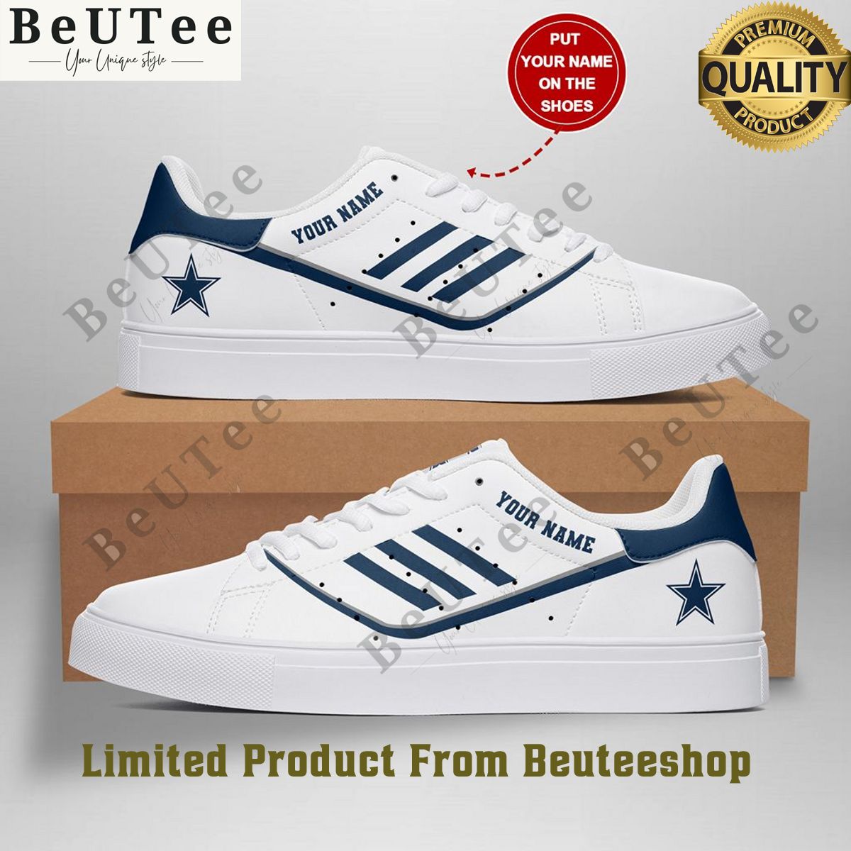 dallas cowboys football champion nfl stan smith fangift sneakers 1