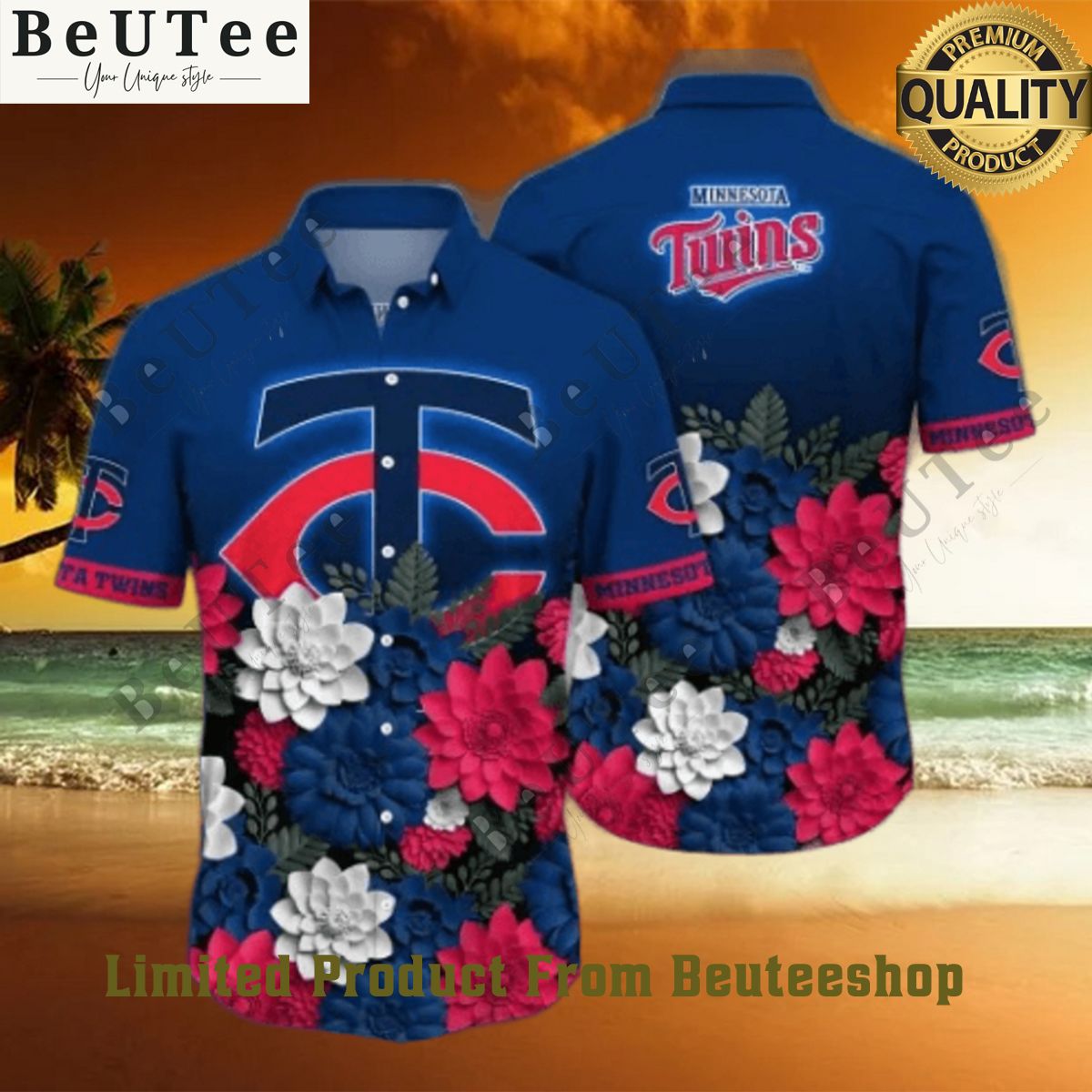 MLB Minnesota Twins Flower Fangift Hawaiian Shirt Generous look