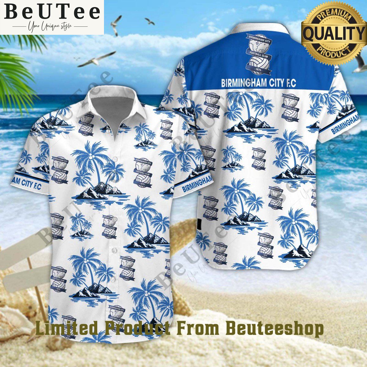 birmingham city efl league two limited hawaiian shirt shorts 1