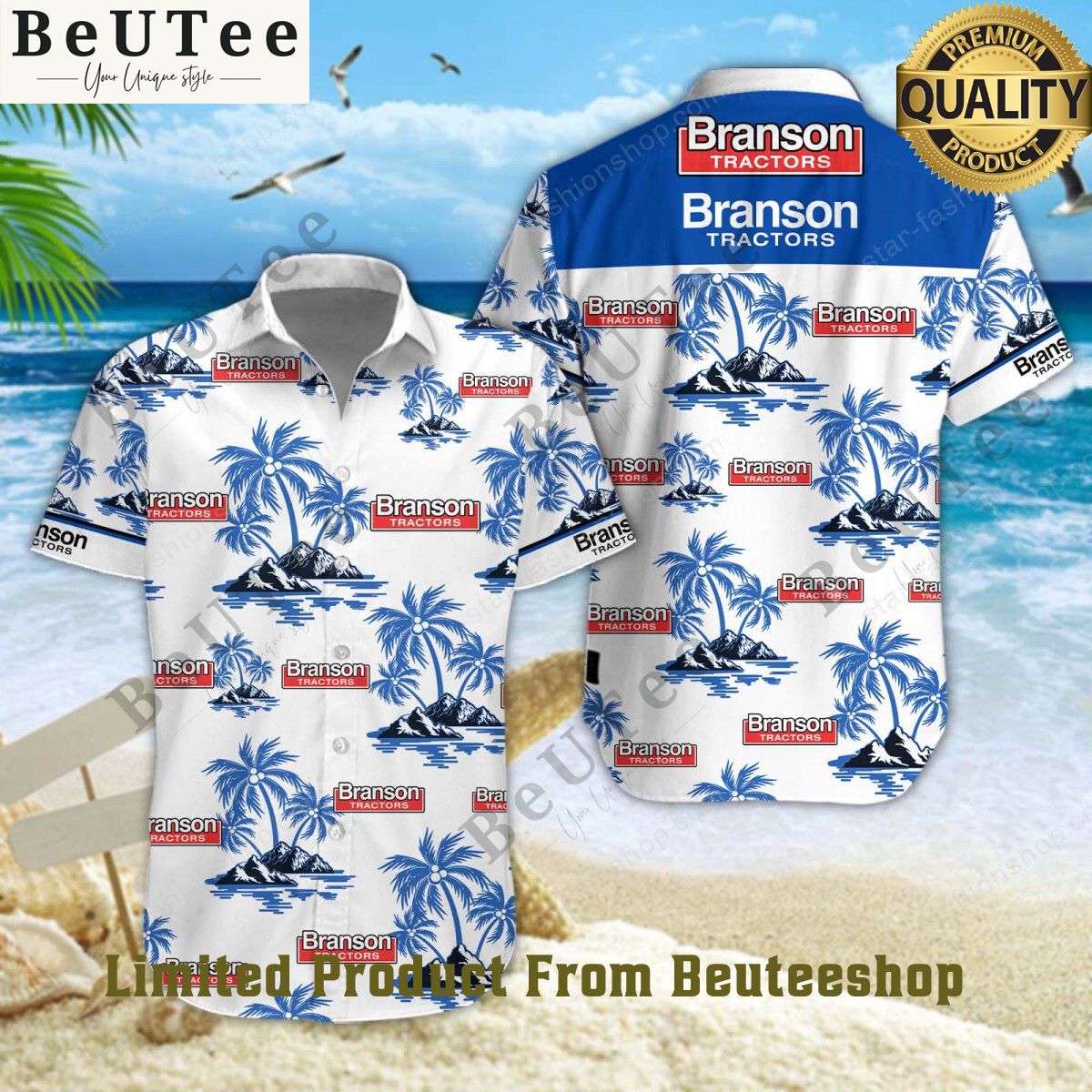 branson south korean kukje machinery hawaiian shirt and short 1