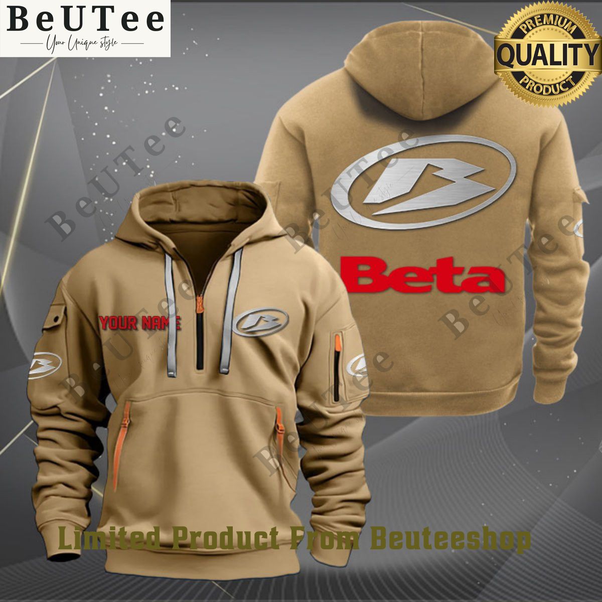 beta motorcycles motorcycle powersports personalized 2d quarter zip hoodie 5