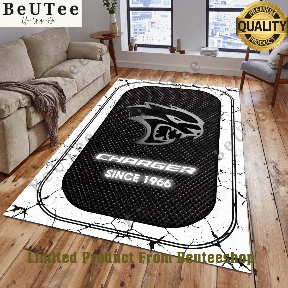 dodge charger 1966 luxury car lightning rug carpet for living room 1