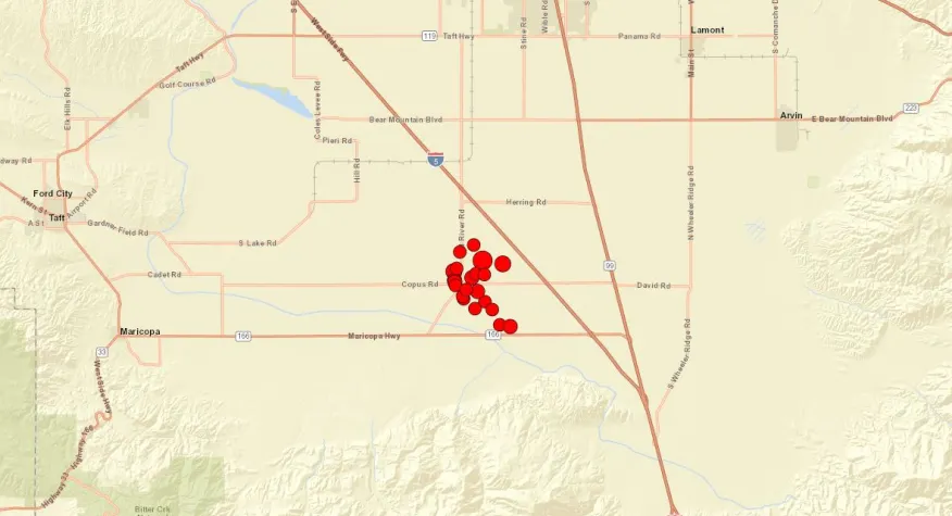 5.2 Magnitude Earthquake Shakes Bakersfield Area