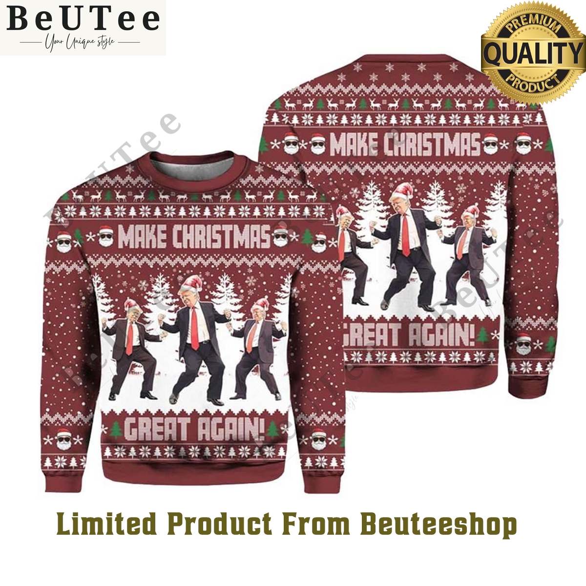 make christmas great again trump dancing ugly sweater 1 2bqRG.jpg