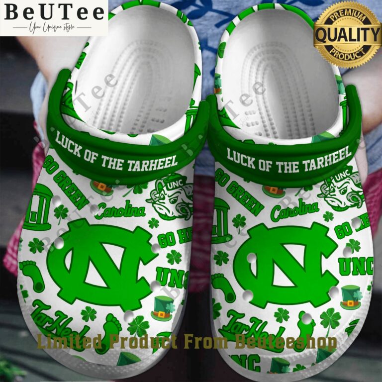 Luck of The TarHeel UNC Carolina Green Crocs Natural and awesome