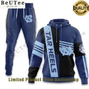 personalized name tar heels unc logo blue hoodie and pant 2 SNzAt.jpg