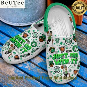 Boston Celtics Symbols Shamrock Foundation White Clogs Best picture ever