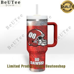 Custom Number Georgia Bulldogs Go Dawgs Red Ruby Tumbler Cup My friends!