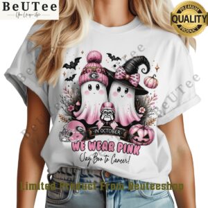 Georgia Bulldogs In October We Wear Pink Say Boo to Career 2D t Shirt Coolosm
