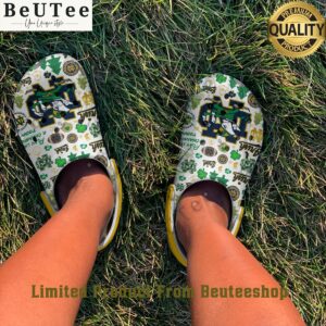 Notre Dame Fighting Irish Football White Clogs This is awesome and unique