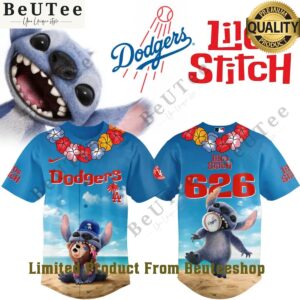 2025 Los Angeles Dodgers Lilo Stitch baseball Jersey Elegant and sober Pic
