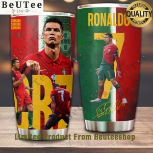 CR7 Ronaldo Suuu National Cup champion tumbler Amazing Pic