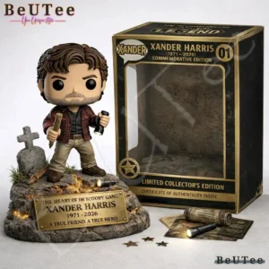 Xander Harris memorial collectible figure with display box.