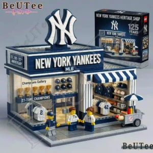 new york yankees 125th anniversary heritage shop building block set.webp