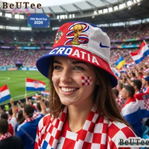 croatia premium world cup 2026 golden trophy bucket hat 2.webp