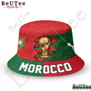 morocco premium world cup 2026 golden trophy bucket hat.webp