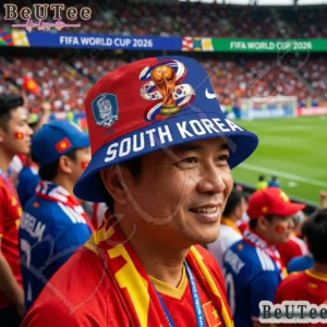 south korea premium world cup 2026 golden trophy bucket hat 2.webp