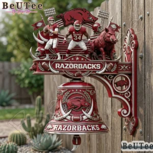 arkansas razorbacks premium 3d wall bell.webp