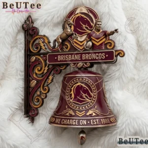 brisbane broncos premium 3d wall bell.webp